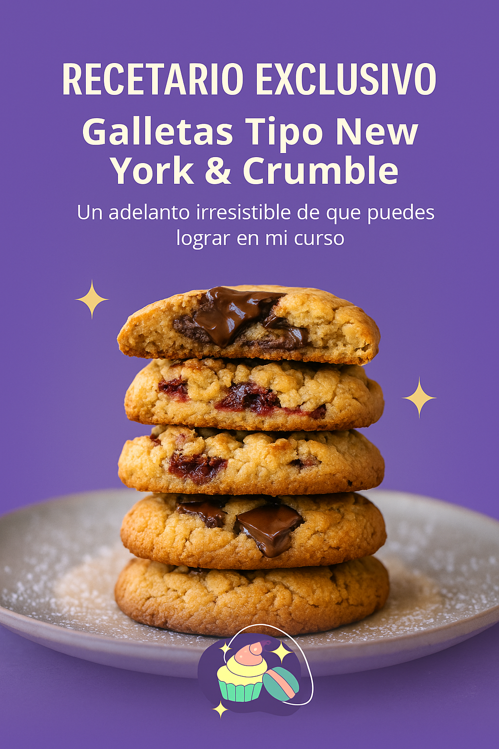 RECETARIO GALLETAS NEW YORK Y CRUMBLE